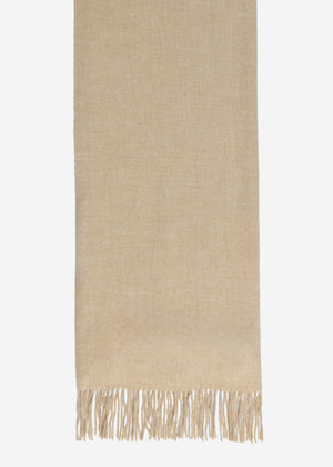 Soft scarf with cashmere - beige