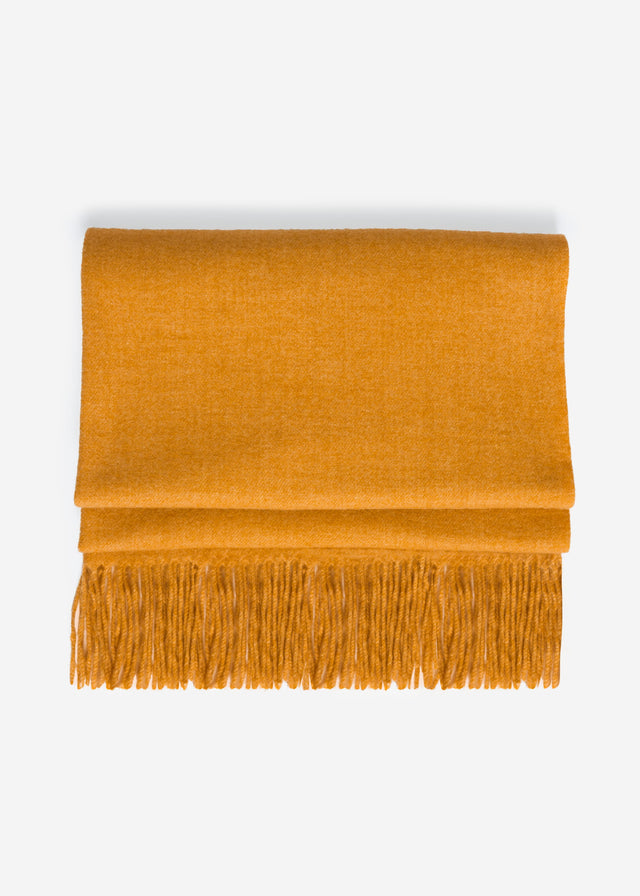 Softer Schal mit Kaschmir - senfgelb