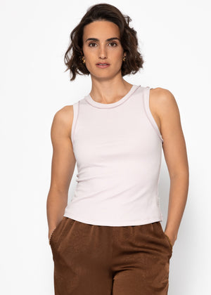 Tank Top mit Außennähten- flieder