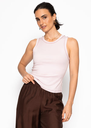 Tank Top mit Außennähten - flieder