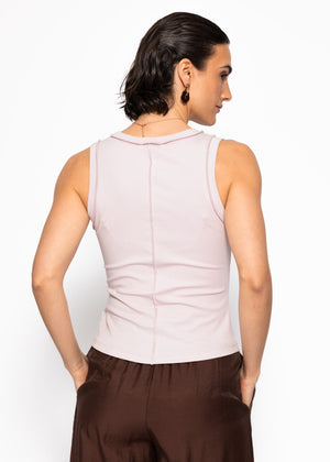 Tank Top mit Außennähten - flieder
