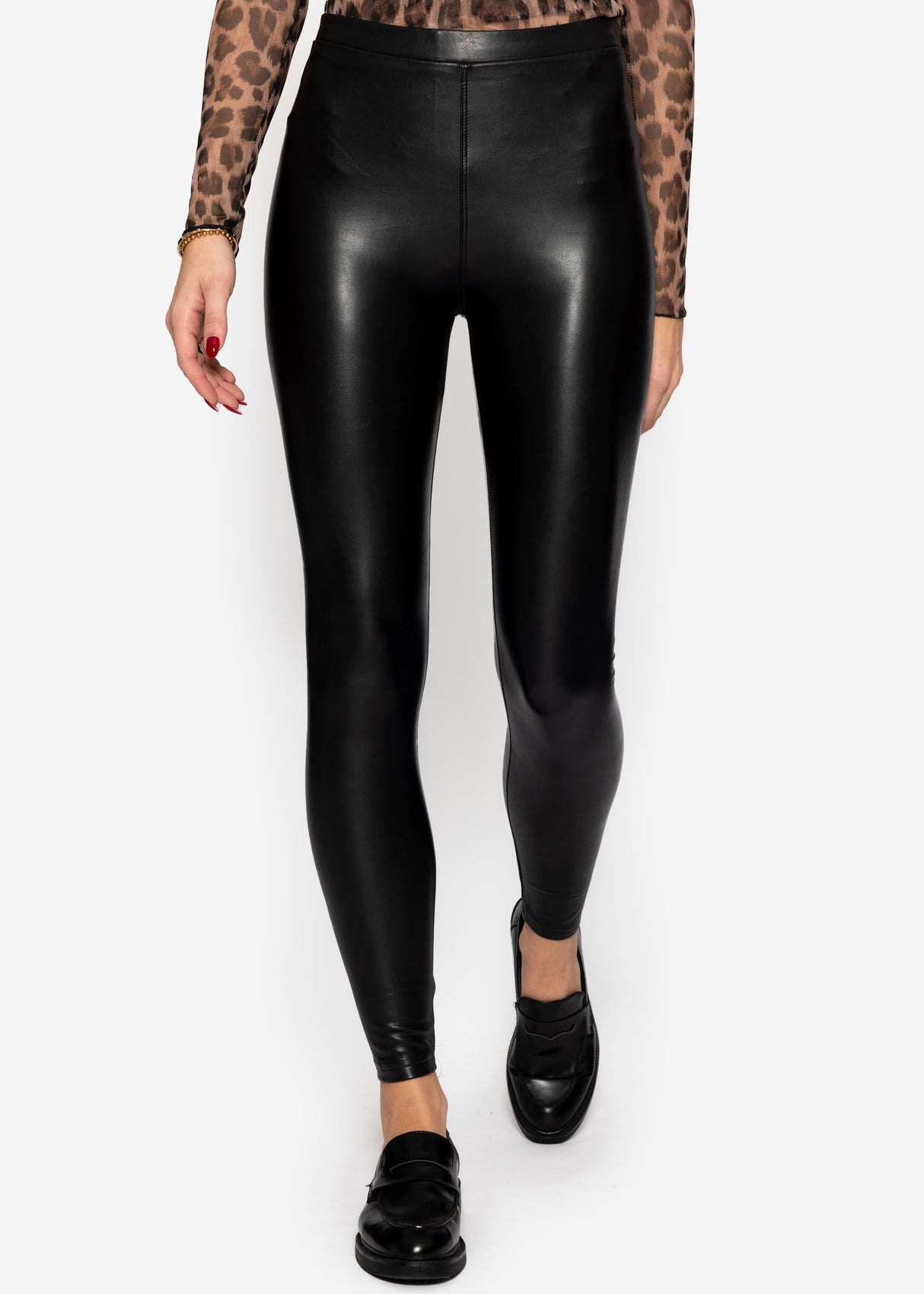 Thermo Leggings, schwarz