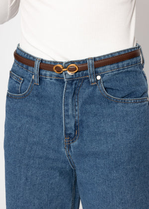 Verstellbarer Gürtel - dunkelbraun