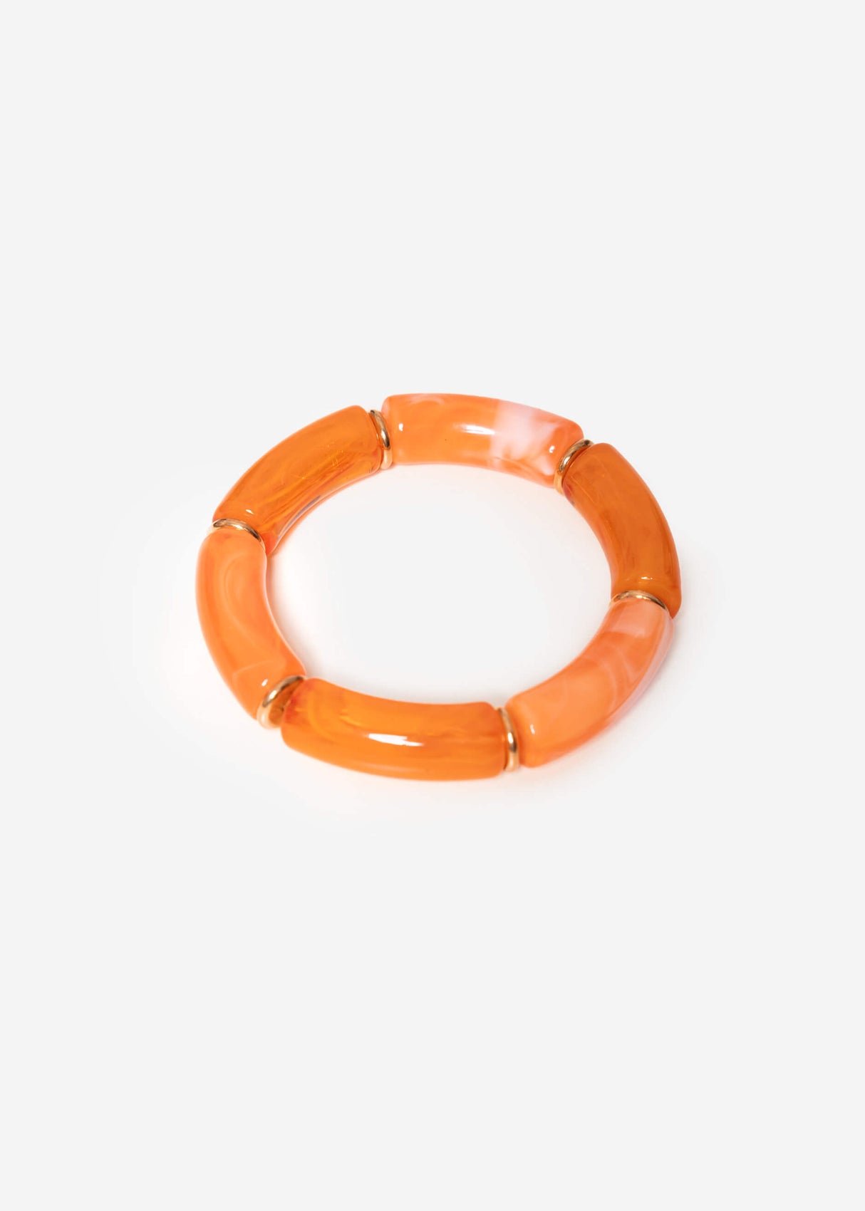 Armband mit Perlen - orange