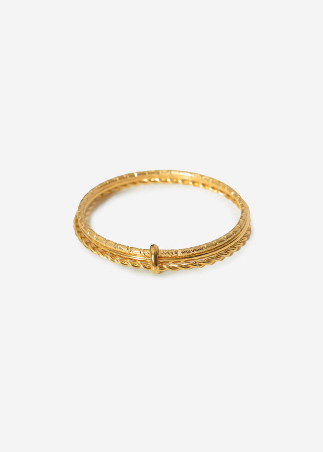 3-piece bangle set - gold