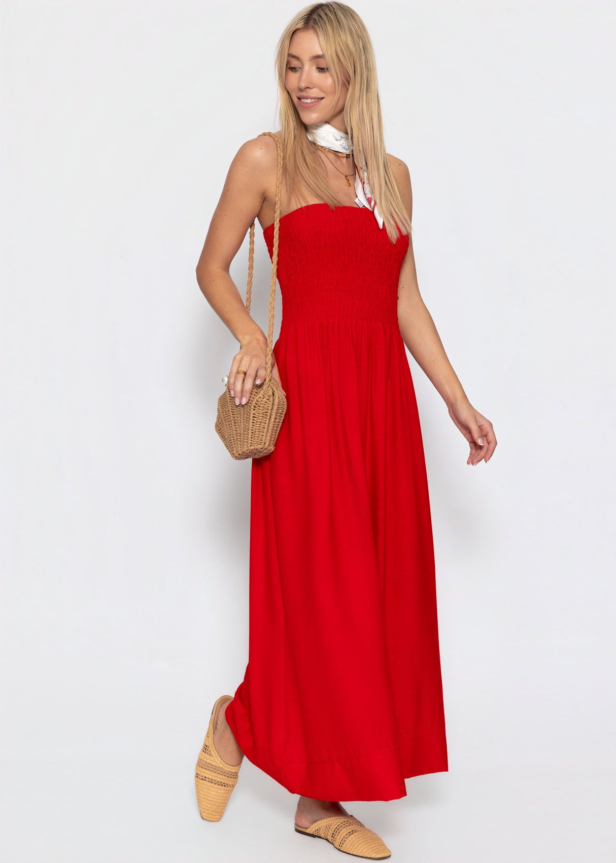 sassyclassy Bandeau Kleid - rot