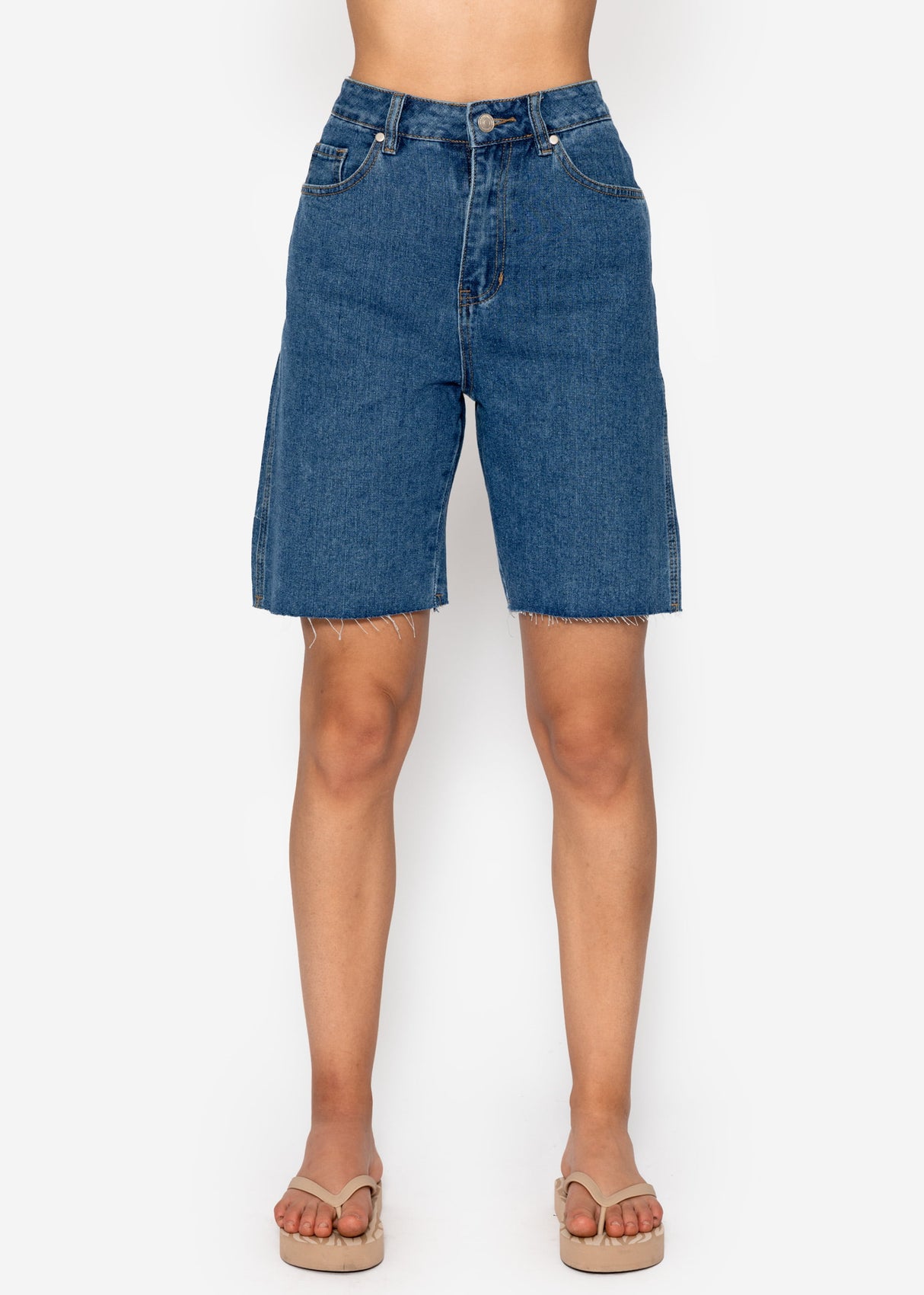 Bermuda Jeans Shorts - blau