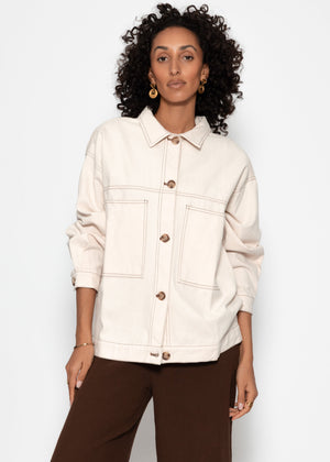 Blusenjacke - beige