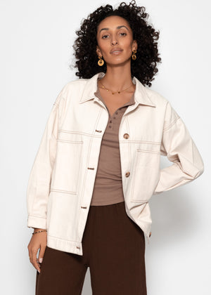 Blusenjacke - beige