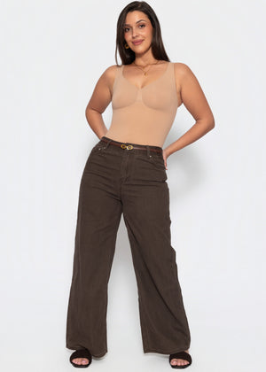 Bodysuit Sculpting Shapewear mit String - nude