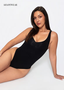 Bodysuit Sculpting Shapewear mit String - schwarz