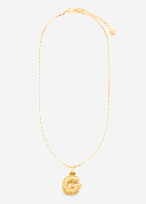 Buchstaben Kette - G - gold