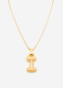 Buchstaben Kette - I - gold