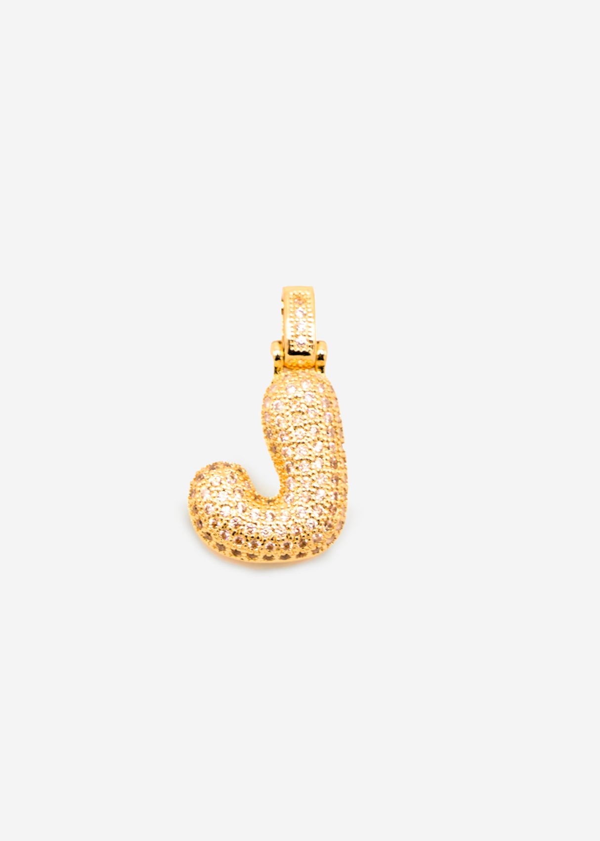 Letter necklace - J - gold