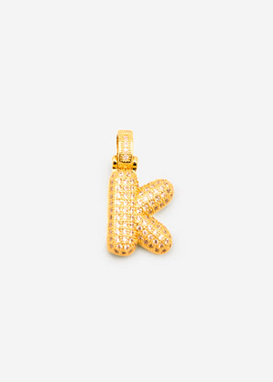 Buchstaben Kette - K - gold