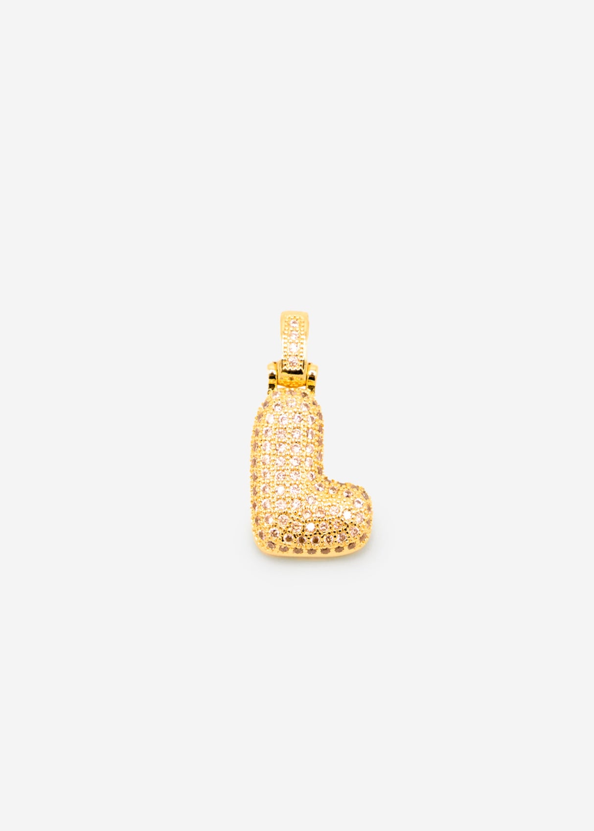 Letter necklace - L - gold