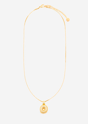 Letter necklace - O - gold