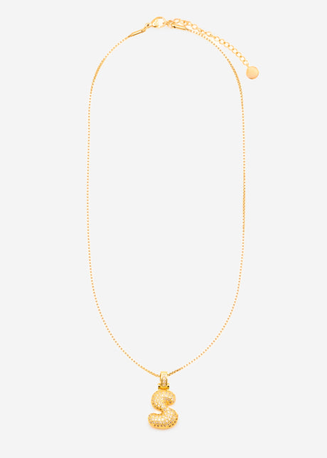 Initial necklace - S - gold