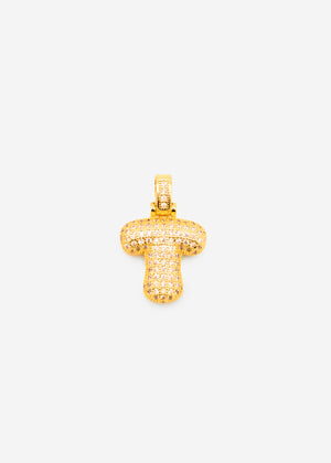 Buchstaben Kette - T - gold