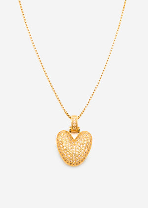 Letter necklace - V - gold