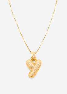 Letter necklace - Y - gold