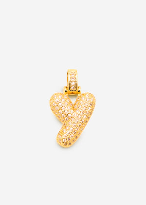 Letter necklace - Y - gold