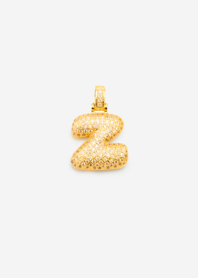 Initial necklace - Z - gold
