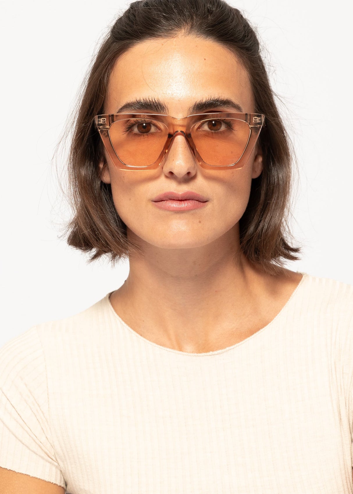 Cat Eye Sunglasses - brown
