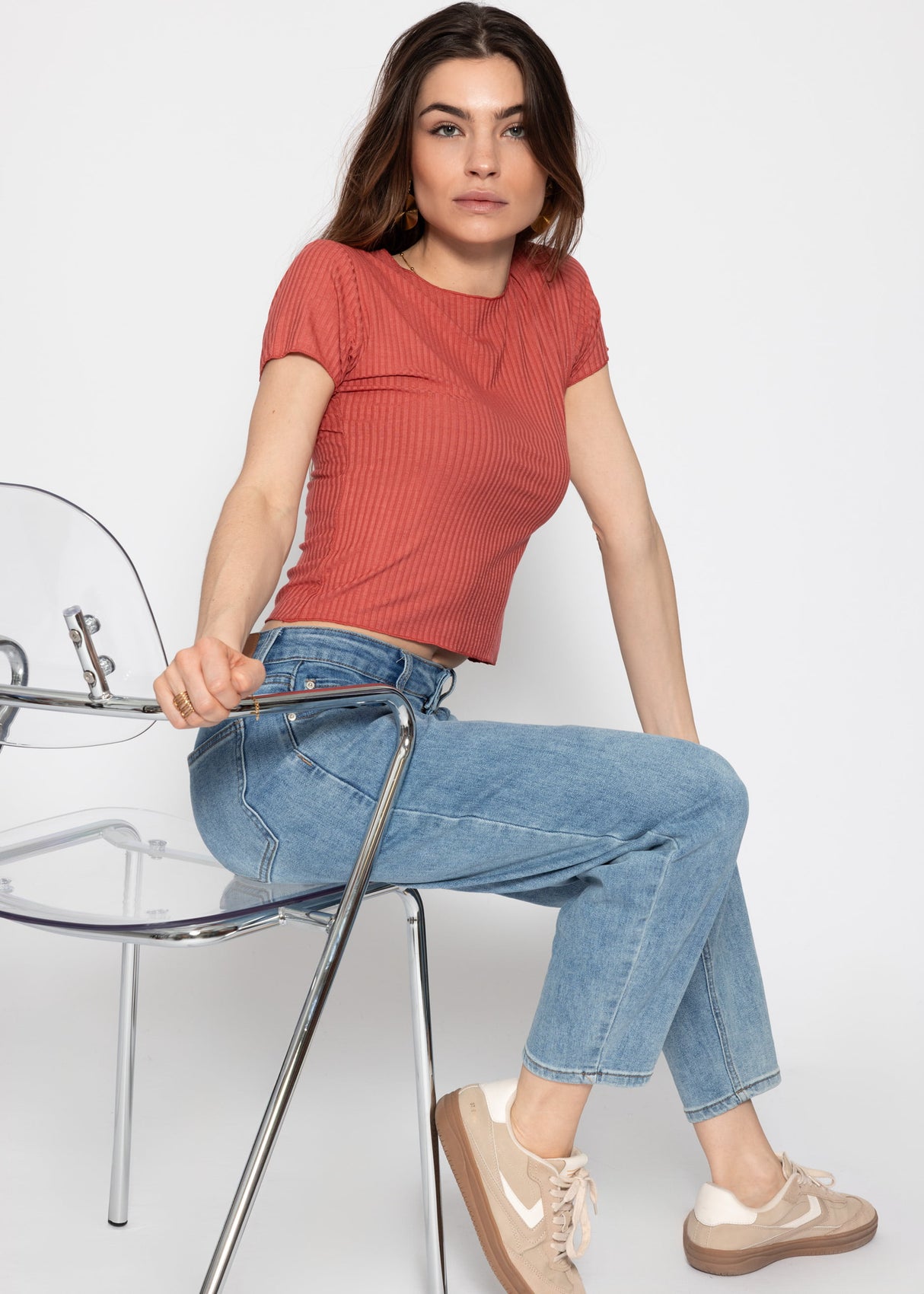 Crop shirt - lobster