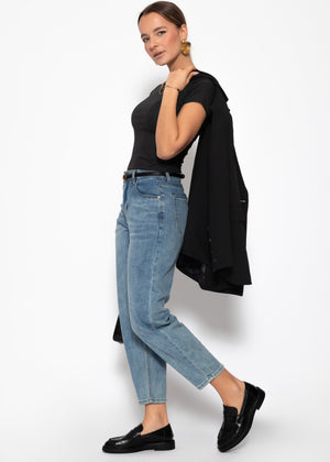 Crop shirt, black