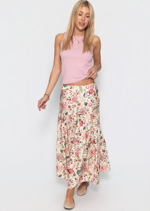 Doppellagiges, geripptes Tank Top - rosa
