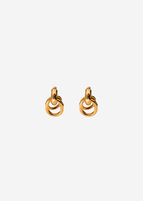 Doppelring Ohrring - gold by SASSYCLASSY