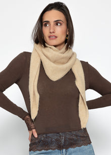 Triangular scarf - beige