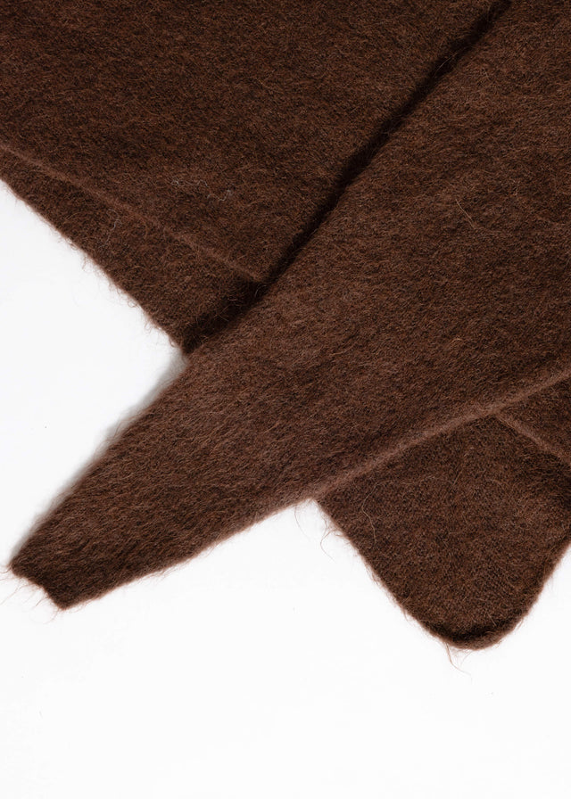 Triangular scarf - brown