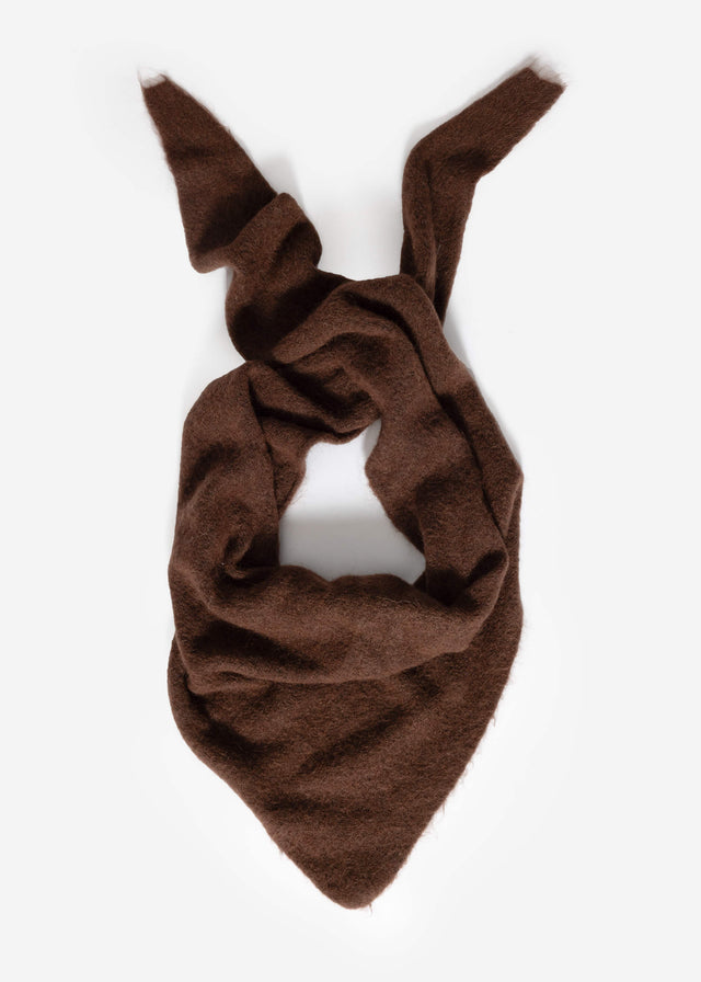Triangular scarf - brown