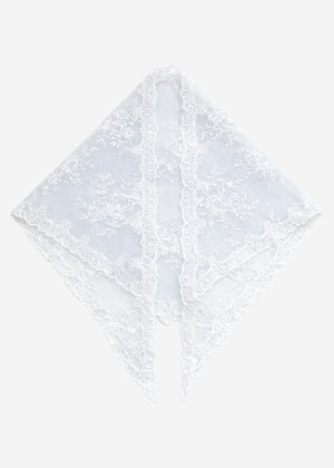 Dreieckstuch aus Spitze - offwhite