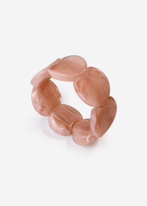Elastisches Statement Armband  - rosa