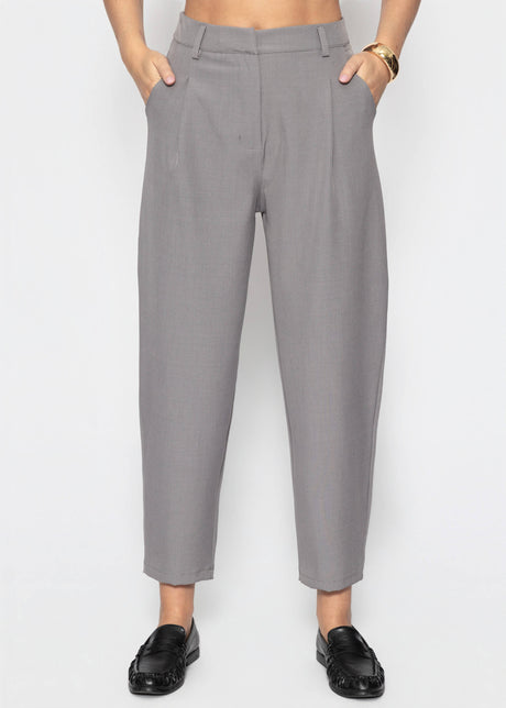Elegante Karottenhose - grau