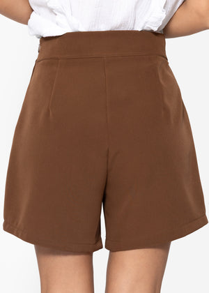 Elegant shorts - brown