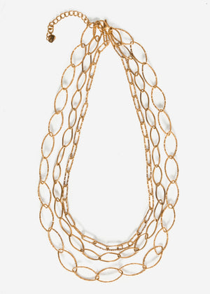 Filigranes Halsketten-Set - gold