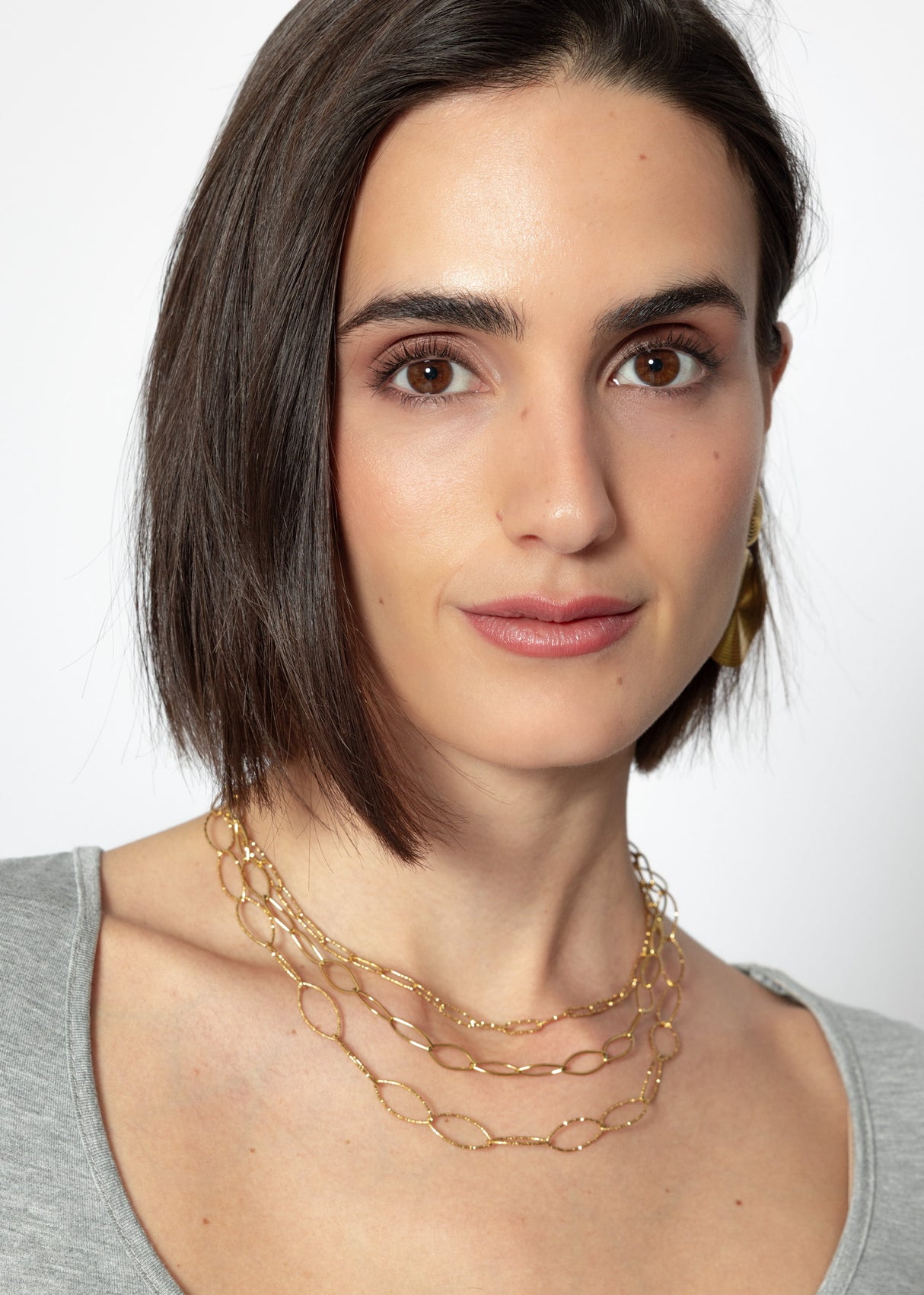 Delicate necklace set - gold