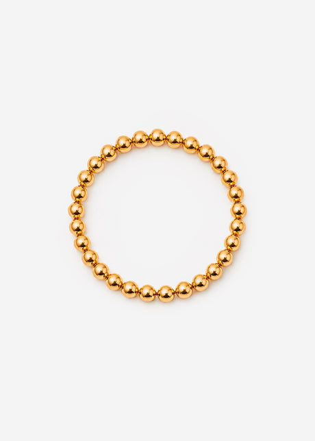 Flex Kugelarmband , 6mm - gold von SASSYCLASSY