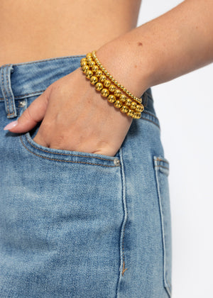 Flex Kugelarmband , 8mm - gold