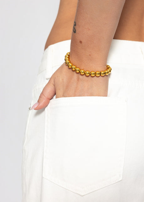 Flex Kugelarmband , 8mm - gold von SASSYCLASSY