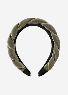 Geflochtener Samthaarreif - khaki