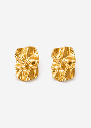 Geometrische Ohrstecker - gold