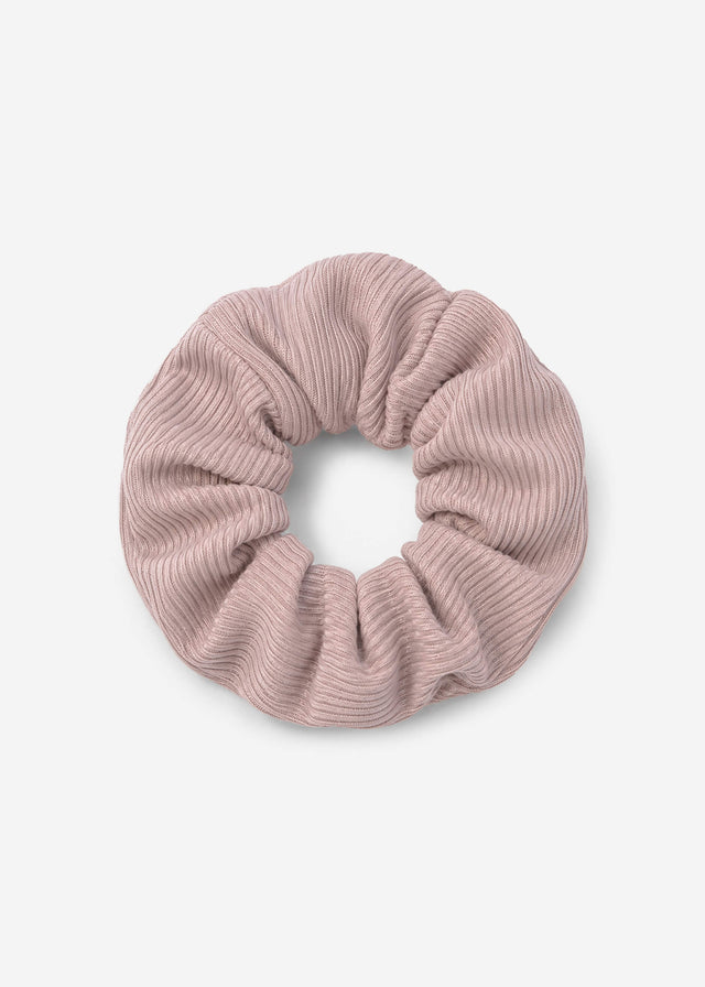 Gerippter Scrunchie - altrosa