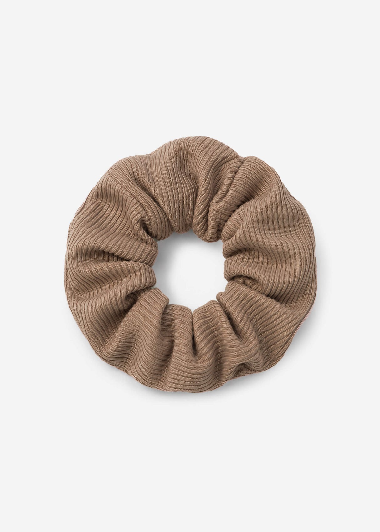 Gerippter Scrunchie  - beige