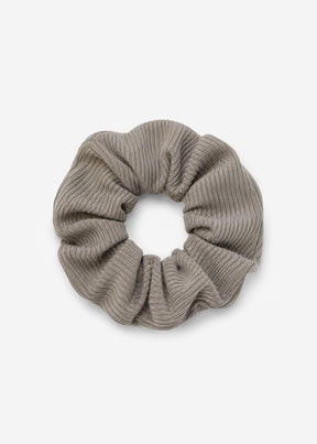 Gerippter Scrunchie  - hellgrau