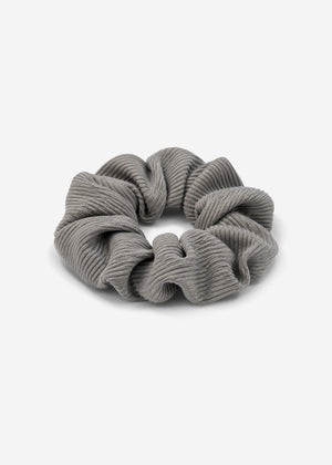 Gerippter Scrunchie  - hellgrau
